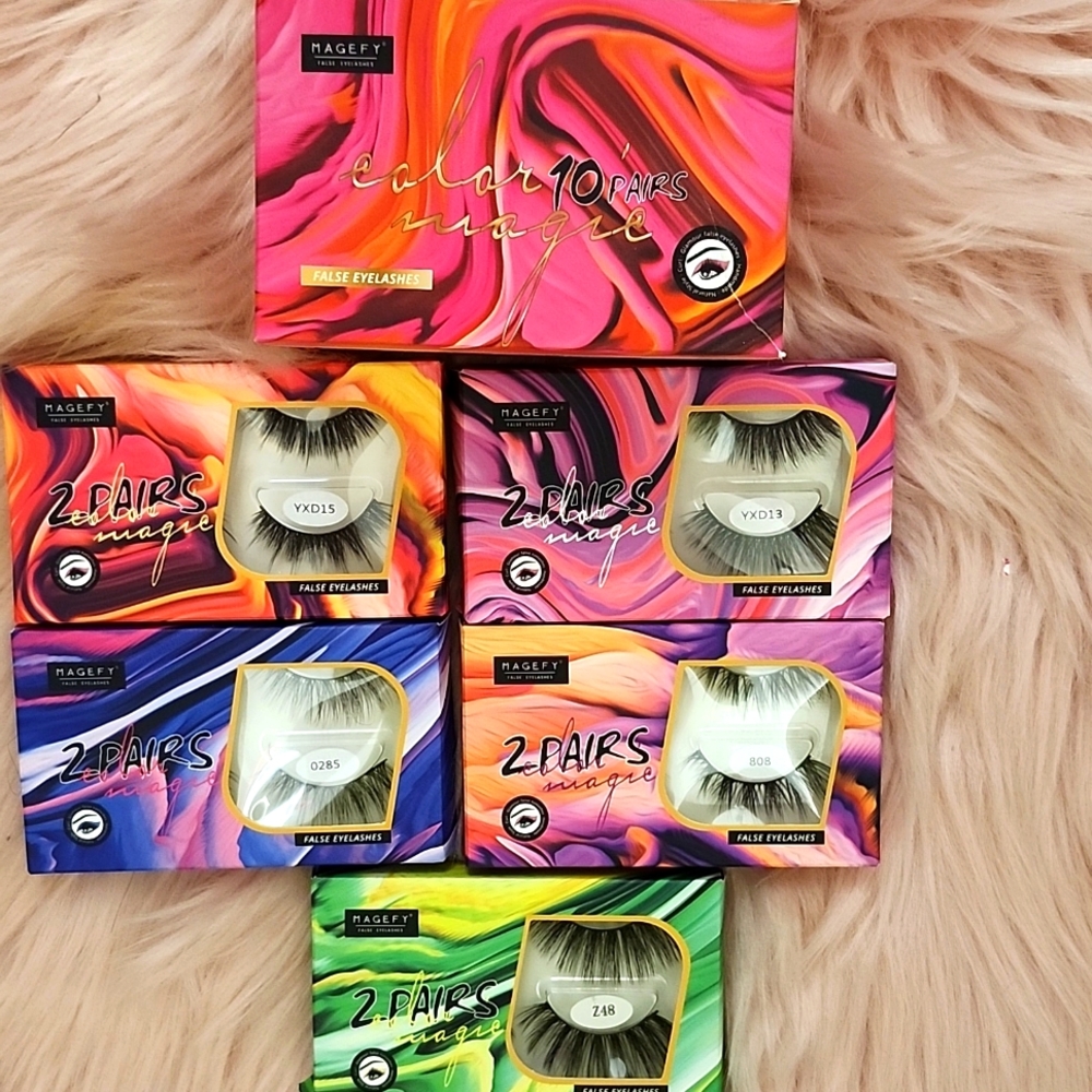 Brand New MAGEFY 5CT Set ASSORTED FALSE EYELASHES